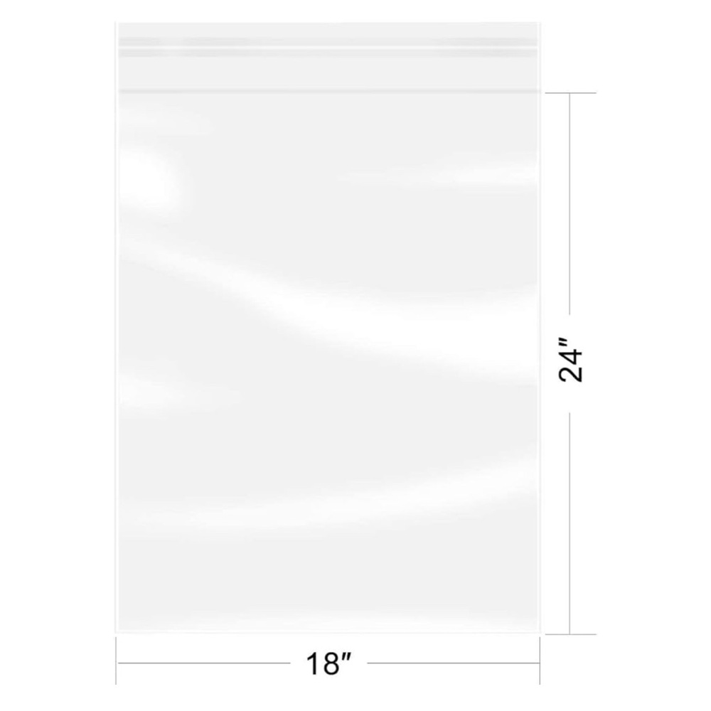15-18”x24” Clear Plastic Poly Bags (utility use)